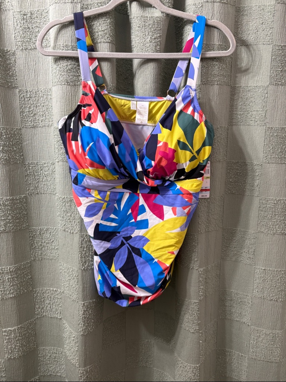 Anne Cole Multicolor Tropical Print swimsuit top